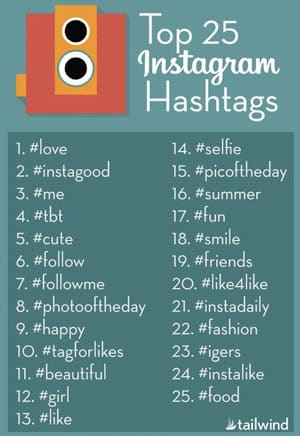 hashtag da non usare su instagram