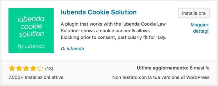 iubenda cookie solution